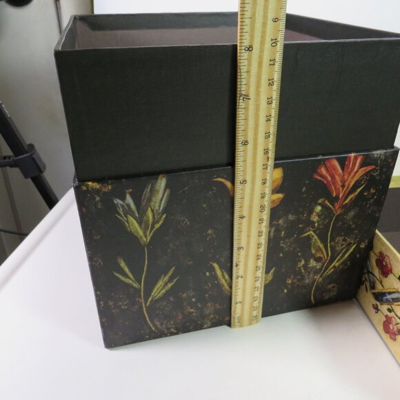 Black Fall Floral Gift - Storage Box Bob's Boxes - Picture 6 of 7